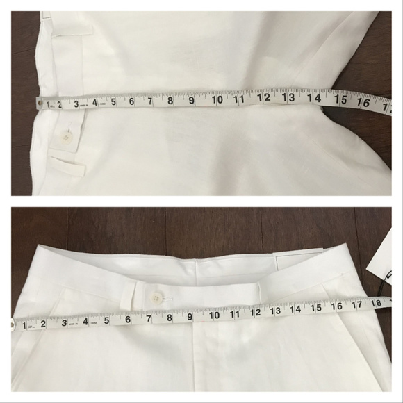 Calvin Klein - flat front pant 100% linen-NWT - Picture 8 of 8